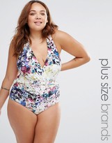 Thumbnail for your product : Robyn Lawley Wild Bouquet Plunge Swimsuit