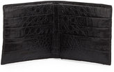 Thumbnail for your product : Santiago Gonzalez Crocodile Bi-Fold Wallet, Black