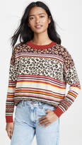Thumbnail for your product : Autumn Cashmere Leopard Fairisle Crew Sweater