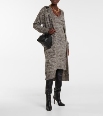 Dries Van Noten Alpaca-blend knit slip dress