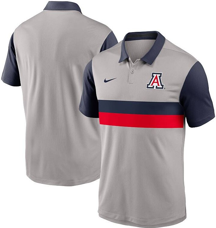 Men's Nike Gray/Navy Arizona Wildcats Vapor Performance Polo