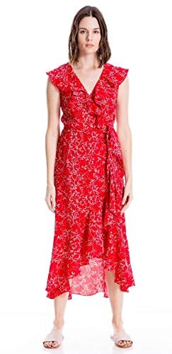 max studio ruffle dress