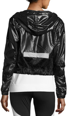 adidas by Stella McCartney Climastorm® Embossed Run Jacket, Black