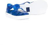 Thumbnail for your product : Dolce & Gabbana Kids designer's patch jelly shoes
