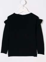 Thumbnail for your product : Il Gufo ruffled sleeve jumper