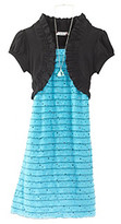Thumbnail for your product : Speechless Girls' 7-16 Eyelash Dress With Shrug
