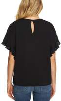 Thumbnail for your product : CeCe Honeycomb Knit Pleat Sleeve Shirt