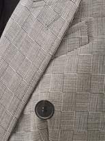 Thumbnail for your product : Balenciaga Hourglass Double-breasted Check Wool Blazer - Womens - Grey Multi