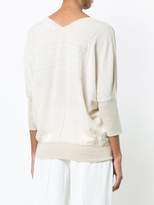 Thumbnail for your product : Derek Lam Batwing Sweater with Printed Back