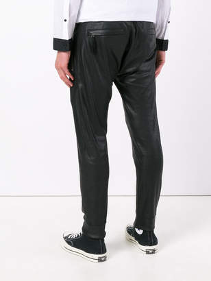 Unconditional slim fit drawstring trousers