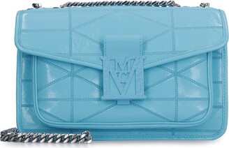 Leather crossbody bag MCM Blue in Leather - 17305471