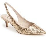 Thumbnail for your product : Adrianna Papell 'Luna' Snakeskin Embossed Leather Pointy Toe Pump (Women)