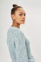 Thumbnail for your product : Topshop Swirl Tuck Sweater