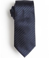 Thumbnail for your product : Armani 746 Armani navy and black striped silk tie