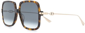 Dior Sunglasses Square Tortoiseshell Sunglasses