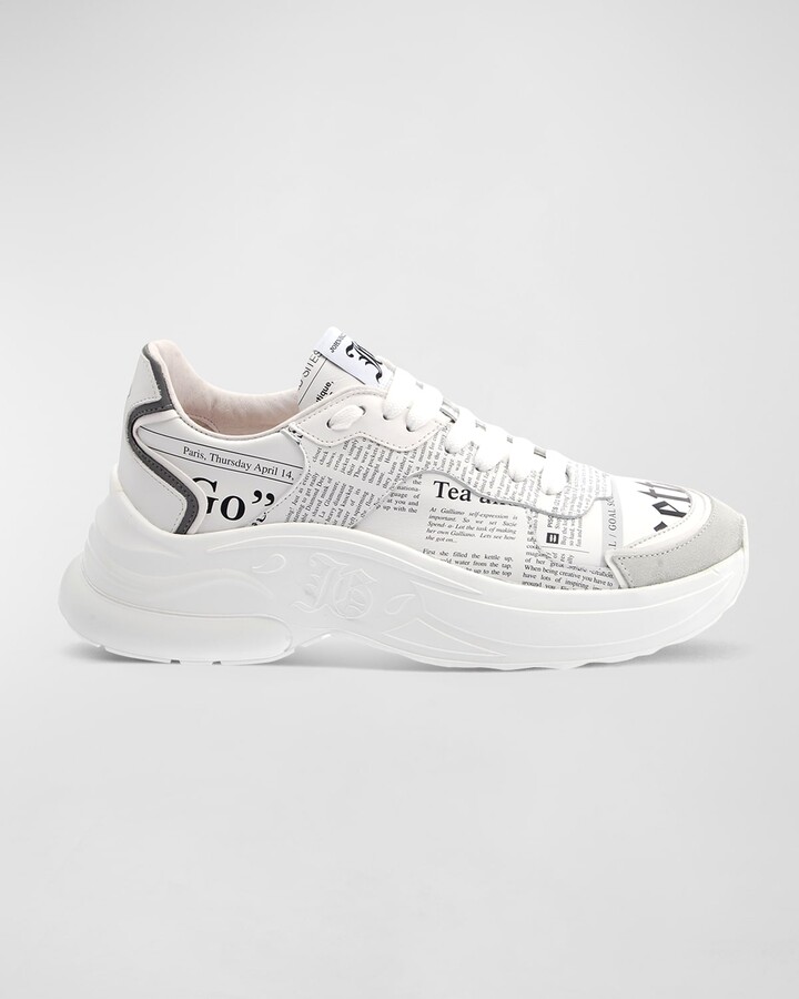 newspaper sneakers