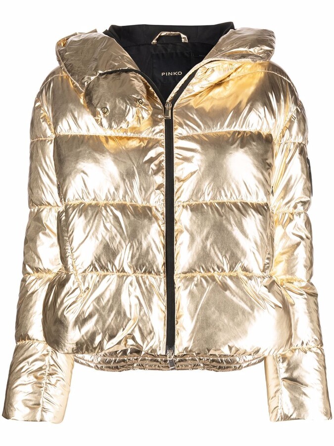 Gold Puffer Jacket | Shop the world's largest collection of fashion |  ShopStyle
