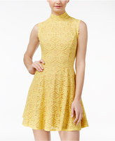 Thumbnail for your product : City Studios Juniors' Lace Fit and Flare Dress