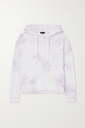 Rails Murray Tie-dyed Cotton And Modal-blend Hoodie - Lilac
