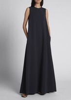 Thumbnail for your product : The Row Eno Cady Sleeveless Long Dress