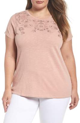 Lucky Brand Floral Graphic Tee