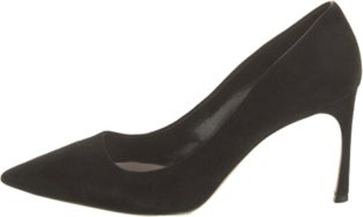 Miu Miu Suede Pumps Black Pointed-Toes Includes Box Designer