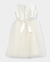 Thumbnail for your product : Isabel Garreton Enchanting Lace-Trim Silk & Tulle Dress, Size 7-10