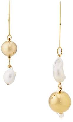Mounser Women's Pagoda Fruit Mismatched Earrings - Gold