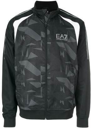 Emporio Armani Ea7 zipped camouflage sweatshirt