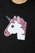 Thumbnail for your product : Forever 21 Embroidered Unicorn Sweatshirt