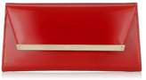 Thumbnail for your product : Jimmy Choo MARGOT Red Patent and Suede Clutch Bag