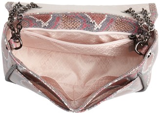 Longchamp Amazone Convertible Snake Embossed Leather Crossbody Bag