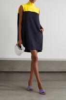 Thumbnail for your product : Nina Ricci Twill-paneled Prince Of Wales Checked Wool-blend Mini Dress