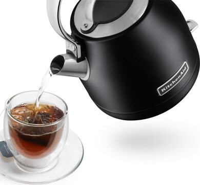 KitchenAid Compact 1.25 L Electric Kettle in Black Matte