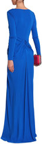 Thumbnail for your product : Badgley Mischka Ruched Gathered Crepe Gown