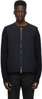 Dunhill Navy Quilted Vest