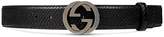 Thumbnail for your product : Gucci Croco belt with interlocking G buckle