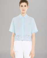 Thumbnail for your product : Sandro Blouse - Cumulus Lace