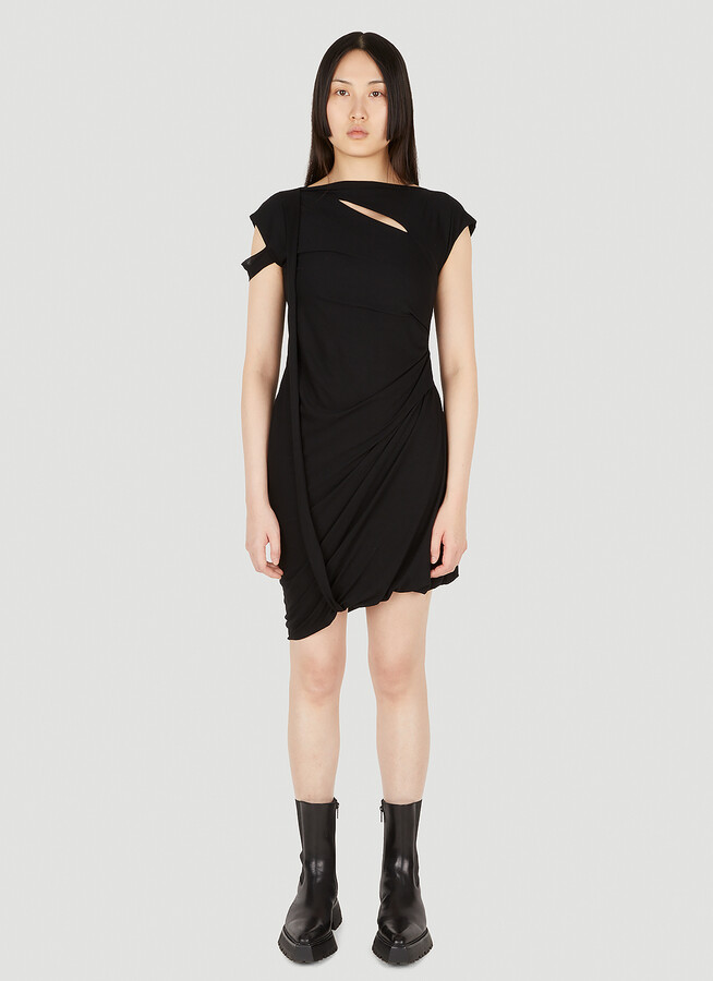 Helmut Lang Twist Short-Sleeve Dress
