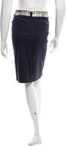 Thumbnail for your product : Tory Burch Embellished Knee-Length Skirt
