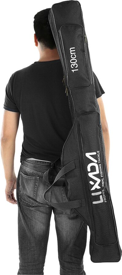 【Sale】Lixada 150cm/100cm Fishing Bag Oxford Cloth Folding Fishing Rod Reel Bag Fishing Tackle Storage Bags Travel Carry Case