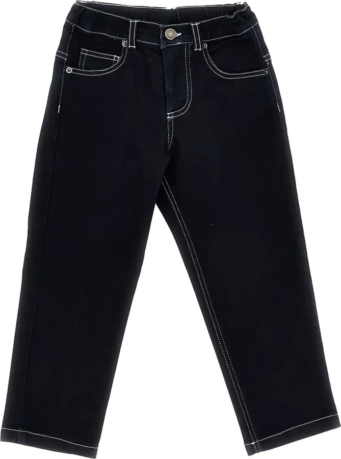 Doudou Et Compagnie Contrasting-Stitching Jeans