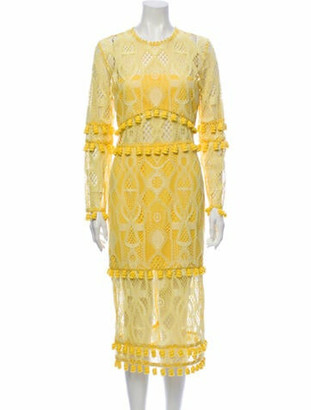 alexis yellow lace dress
