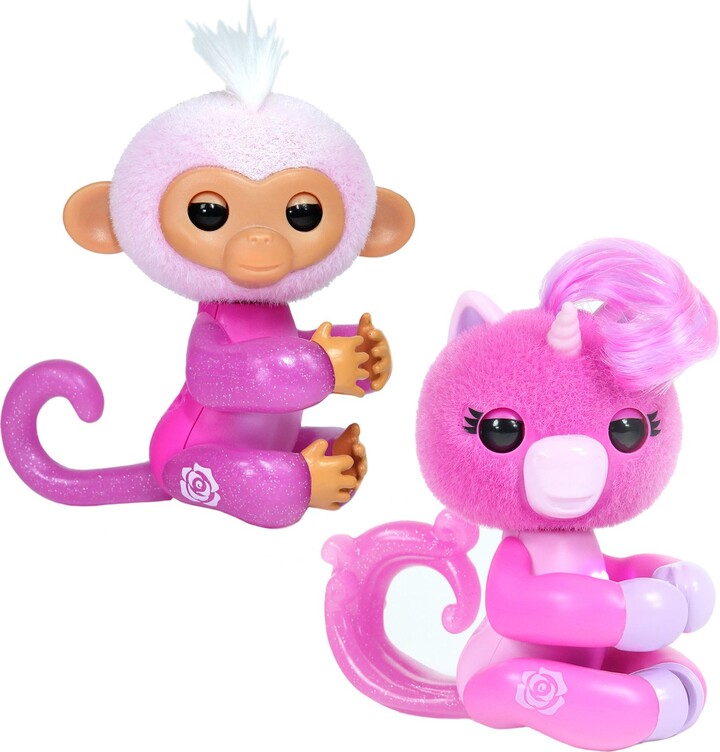 Wow Wee Fingerlings Magic Moods Monkey & Unicorn Interactive Toy