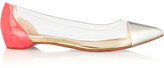 Thumbnail for your product : Christian Louboutin Corbeau ayers, leather and PVC flats