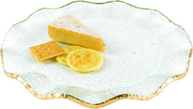 eRug Outlet Mouth Blown Wavy Edge 13" Melamine Dinner Plate