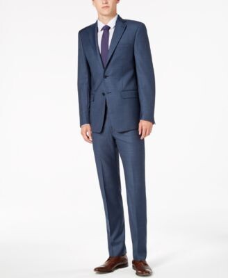 Calvin Klein Solid Mens Classic Fit Suit Separates