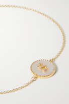Thumbnail for your product : STONE AND STRAND Moonlight Pavé Initial 10-karat Gold, Mother-of-pearl And Diamond Bracelet - O