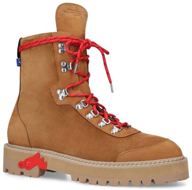 off white suede boots