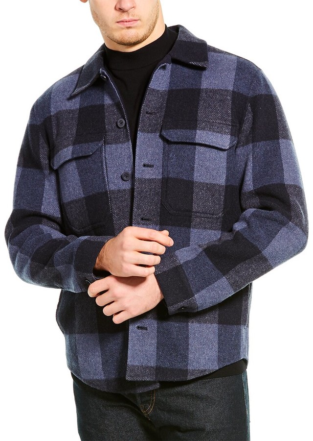 Vince Wool-Blend Overshirt - ShopStyle Outerwear
